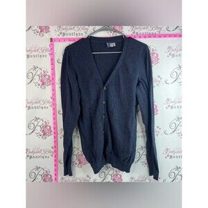 Divided cardigan sweater button up  Dark Navy Blue Button Cardigan